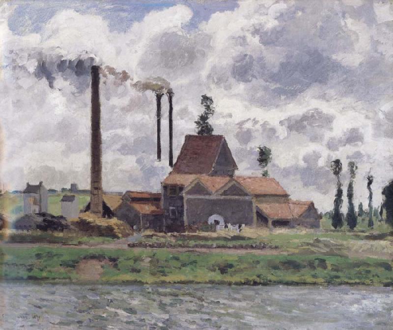 Camille Pissarro Factory near Pontoise Usine pres de Pontoise